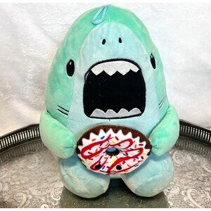 Peek A Boo Scooby The Shark Eating Doughnut Teal Plush 10” Stuffed‎ Animal Toy